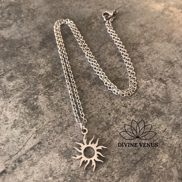 Sun Necklace | Stainless Steel - Picture 6 of 6